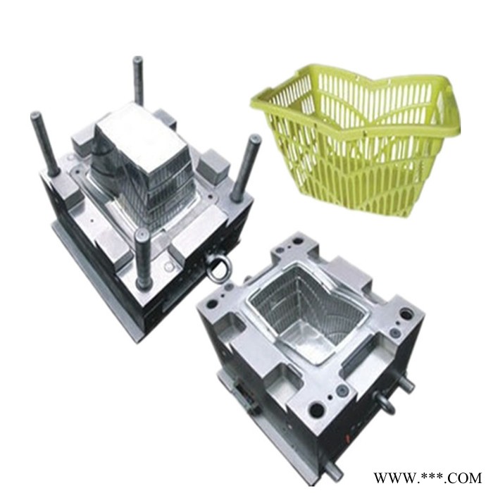 注塑模具开模塑料篮模具加工购物篮模具制造超市篮模具买菜篮模具图5