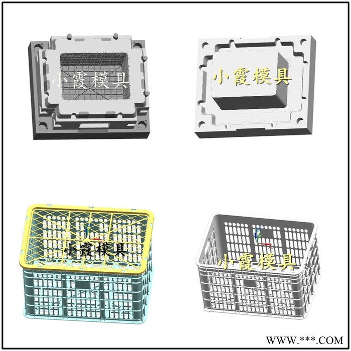 注塑模具 专做塑料周转箱模具 水果筐模具 整理箱模具 工具箱模具 保温箱模具 箩筐模具 啤酒箱模具 塑胶箱注塑模具厂家图7