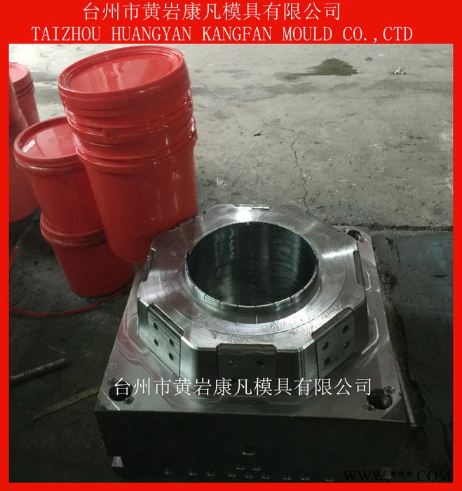 注塑模具 塑料桶模具 bucket  mould 油桶模具图3