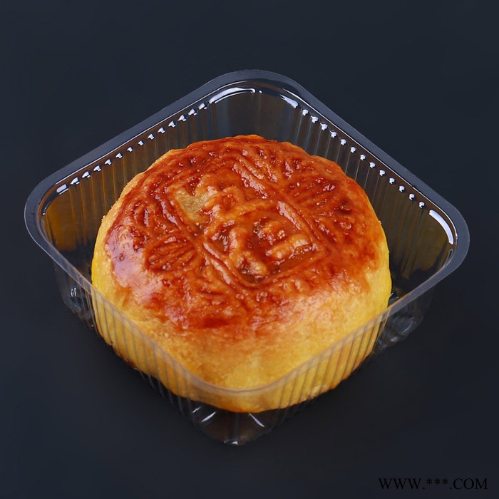 美琪  正方形PET吸塑盒  四枚蛋挞吸塑盒  月饼包装盒  绿豆糕盒  蛋黄酥点心透明吸塑盒图5