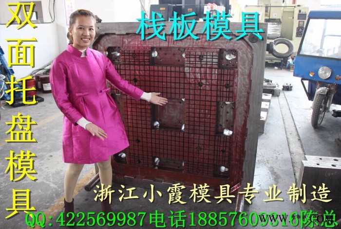 做共聚丙两面进叉新款仓板注塑模具 注塑模具 塑胶模具 塑料模具 注射模具 台州模具图2