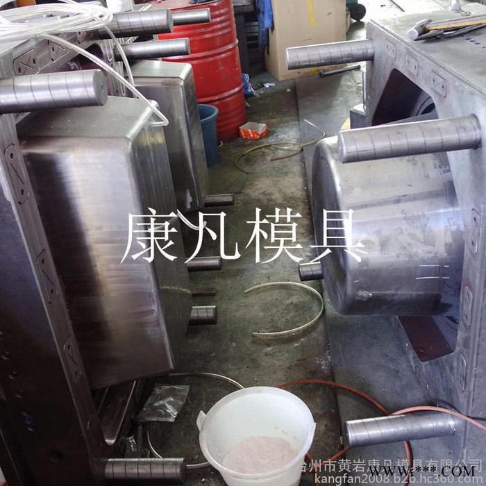 供应塑料桶注塑模具，大型塑料垃圾桶模具水桶模具图2