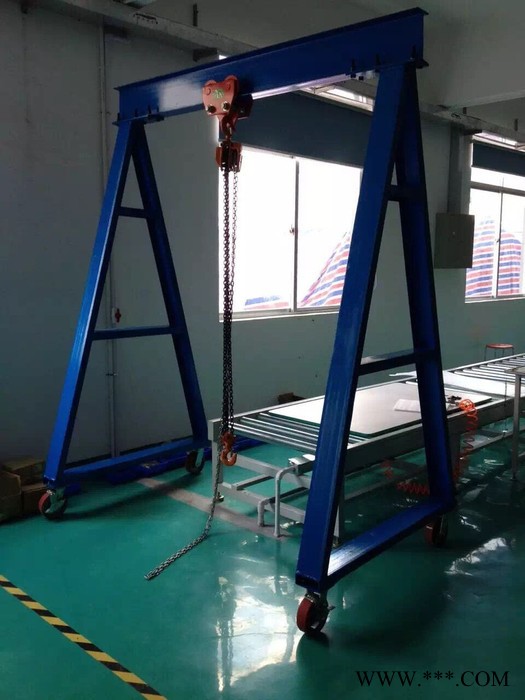 移动龙门吊架厂家 车间手推式简易龙门吊架 重型门式龙门起重架 仓库注塑模具专用吊架
