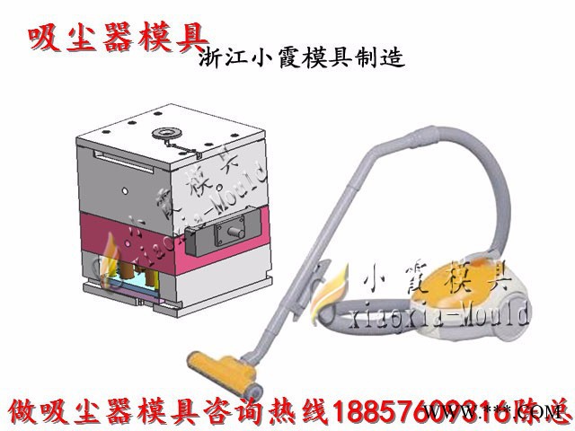 台州模具注塑模具 塑胶模具 塑料模具 注射模具 清洁器外壳模具图4