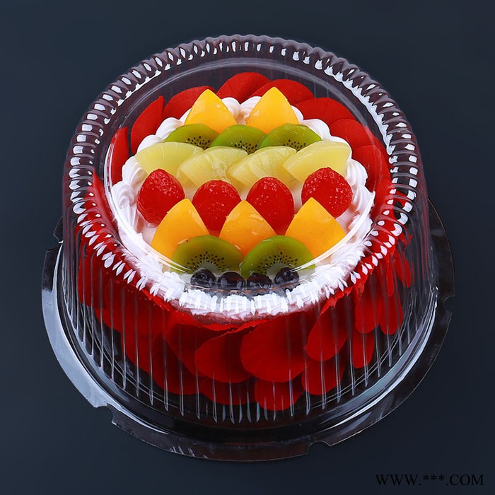 圆形  儿童蛋糕盒西点烘焙芝士食品盒塑料吸塑盒图3