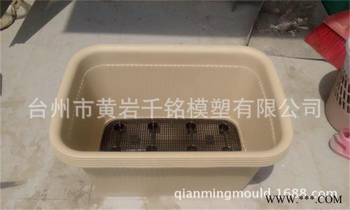 大型花盆模具 阳台果蔬方形花盆模具 黄岩注塑模具图2