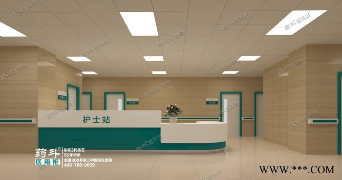L型吸塑护士站护理台生产厂家/异型护士站护士台护理站批发价格图2
