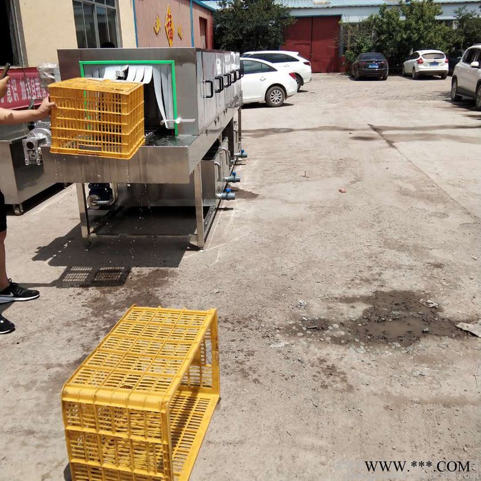 义康牌XKJ-4000型宠物笼子清洗机  吸塑盒清洗机   隧道式洗箱机图2