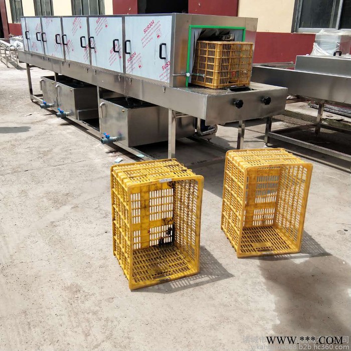 义康牌XKJ-4000型宠物笼子清洗机  吸塑盒清洗机   隧道式洗箱机图4