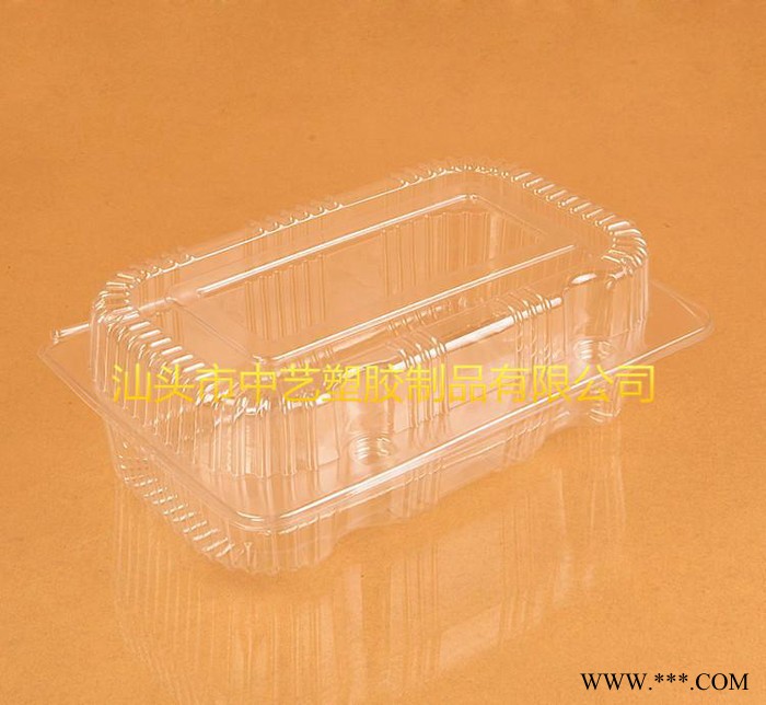 J001水果糕点一次性吸塑包装盒 全透明带盖食品烘焙盒 1800个/箱图2
