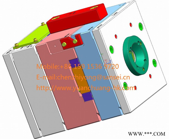 冷流道塑料零件注塑模具图6