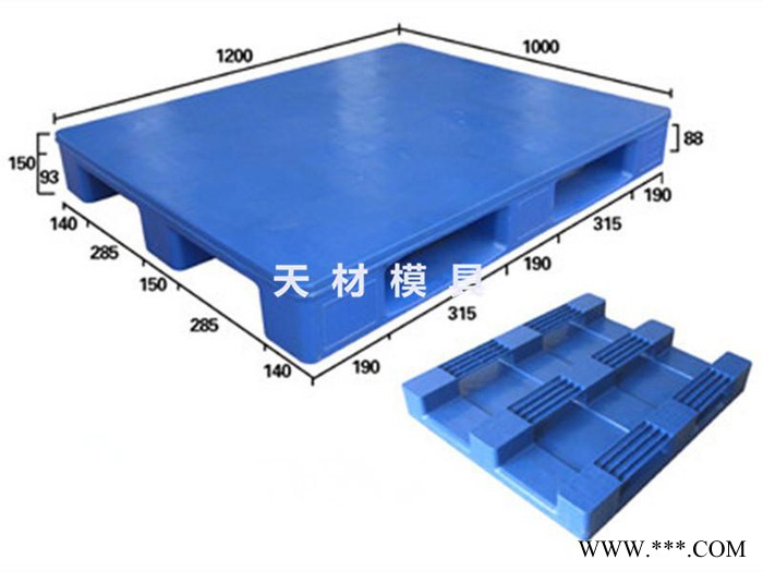 黄岩天材模具专业开发生产各类塑料托盘模具 九脚平板托盘塑料模具 大型物流铲车底脚模具 黄岩大型注塑模具生产厂家图3