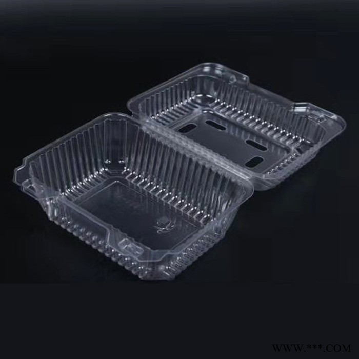 河北祥庆  带盖无异味塑料盒  多格果切盒 食品吸塑盒图2