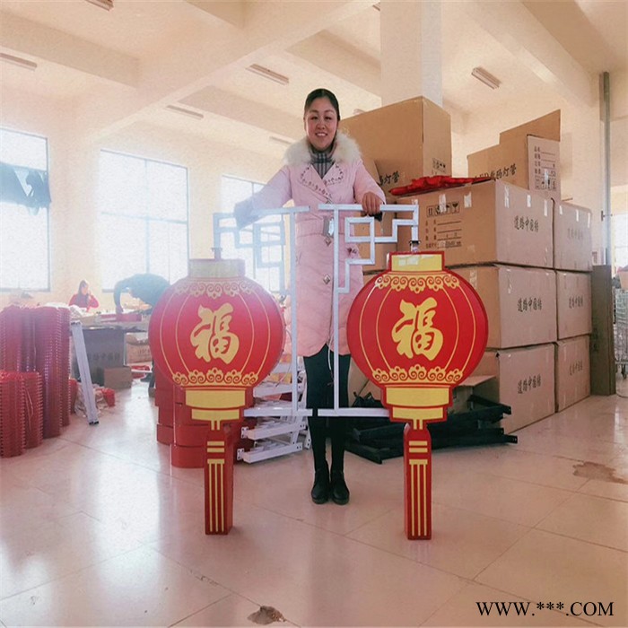 LED路灯 LED中国结注塑灯 LED吸塑圆灯笼生产厂家 中国结路灯 扇形LED中国结路灯图4
