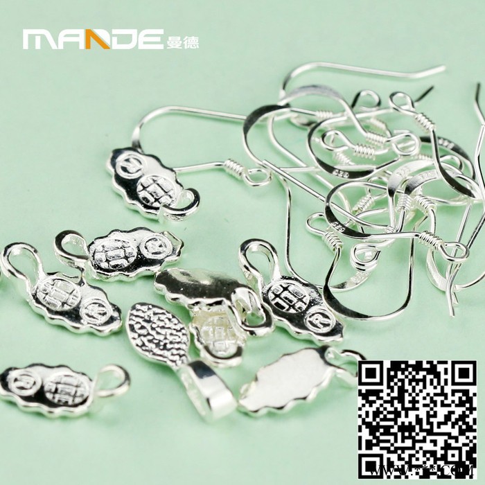 乐铭鑫1707016 DIY工具小饰品S925银耳环吊钩挂钩配件吸塑机具机械微波窑炉饰品配件10件/包首饰图3