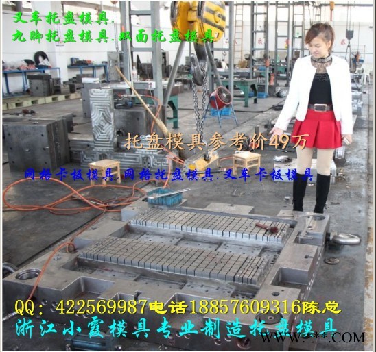 黄岩注塑模具厂 1.4m栈板塑胶模具 塑料网格托盘模具制造价格图7
