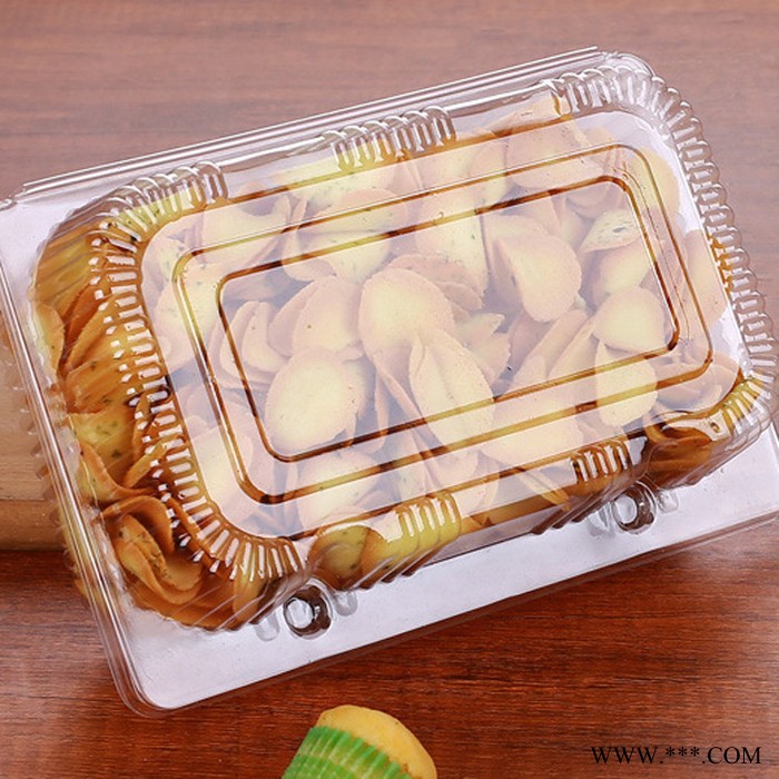 祥庆 汉堡包吸塑盒 糕点食品盒 一次性西点盒图2