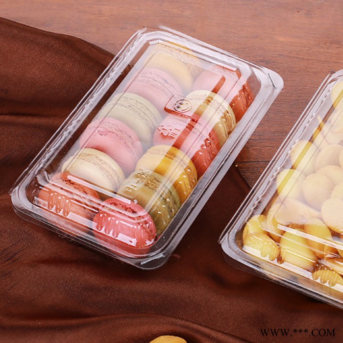 祥庆 汉堡包吸塑盒 糕点食品盒 一次性西点盒图5