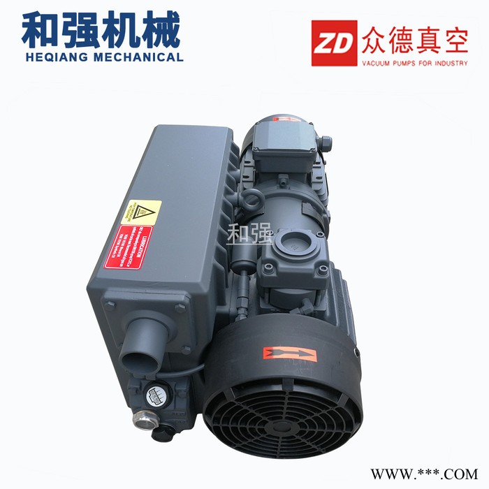 ZD众德V0021B油润滑风泵 真空机吸塑机用旋片式真空泵 0.75KW 每小时24立方图8