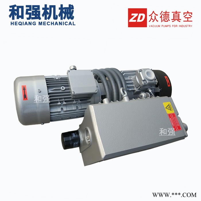 ZD众德V0021B油润滑风泵 真空机吸塑机用旋片式真空泵 0.75KW 每小时24立方图3