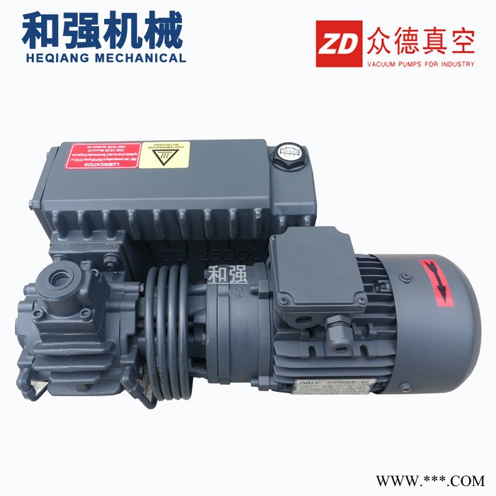 ZD众德V0021B油润滑风泵 真空机吸塑机用旋片式真空泵 0.75KW 每小时24立方图5