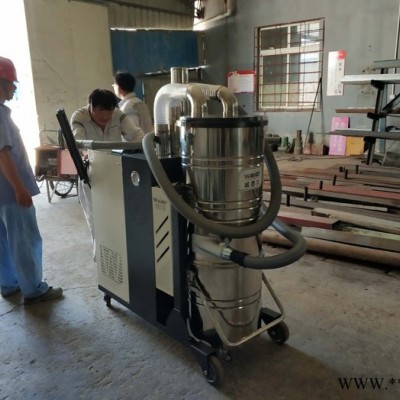 威德尔C007AI 自动反吹工业吸尘器吸塑钢粉尘用移动式双桶吸尘器
