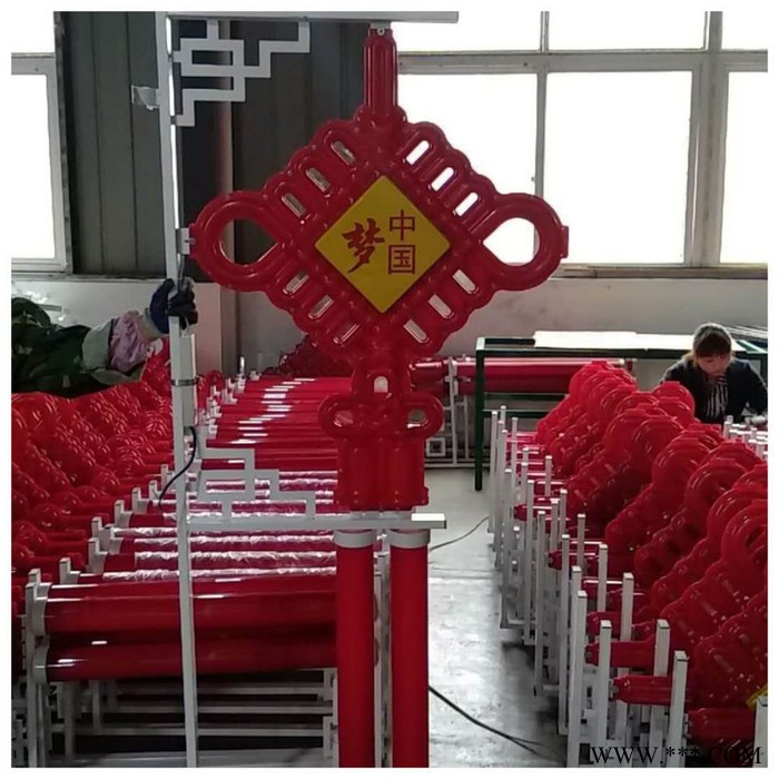 供应大妙光060吸塑如意中国结灯笼 LED路灯厂家   8米LED路灯 LED注塑大双耳中国结路灯 9米路灯图2