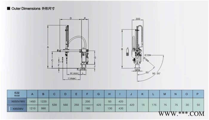 塑料机械设备 小型机械手臂 四轴机械手自动化设备 注塑机器人图4