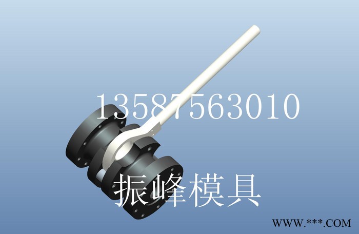 快换三通吹膜机，塑料机械配件快速换，外观设计**配件瑞安图3