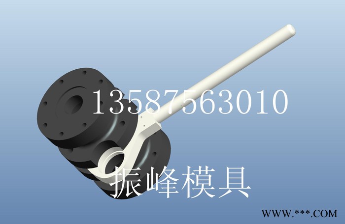 快换三通吹膜机，塑料机械配件快速换，外观设计**配件瑞安图2