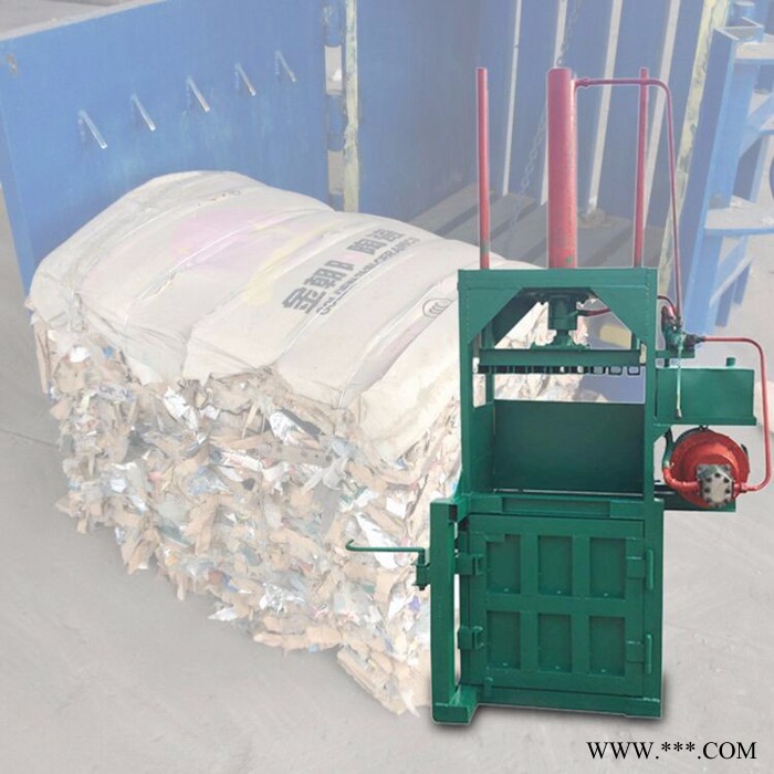 富兴废纸废品废物打包机 秸秆稻草废物压块机 塑料机械网塑料压包机图片 桔杆打压机图6