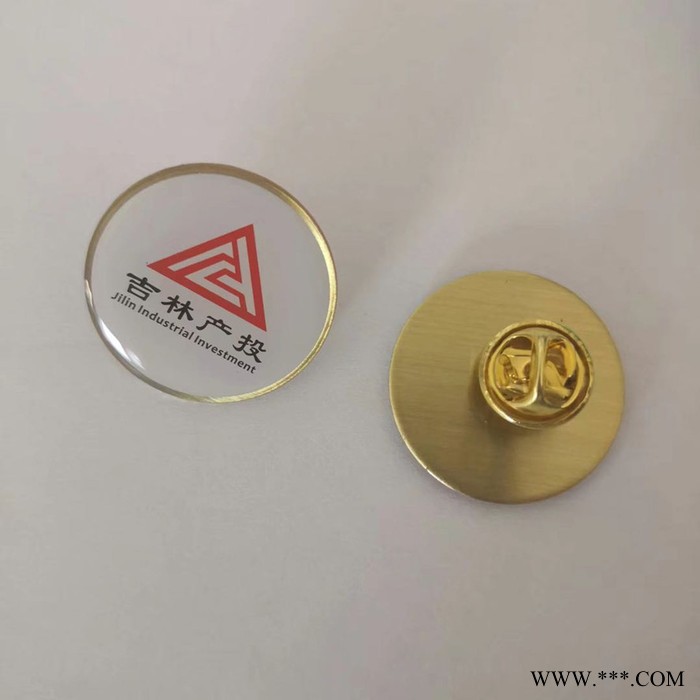不锈钢印刷胸章，滴胶丝印徽章，冲压胸章厂图5