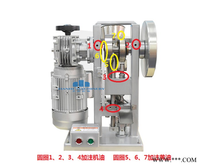 天阖 蜗轮单冲压片机 THDP-3小型奶片机图2