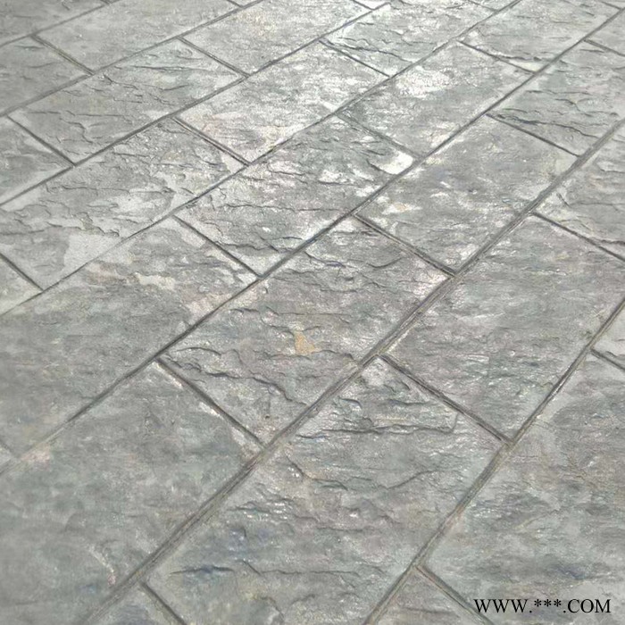 中创华美 压模地坪 彩色压花地坪材料水泥压模地坪模具公园景观图4
