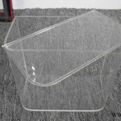,不需模具，亚克力容器，有机玻璃透明水箱，有盖