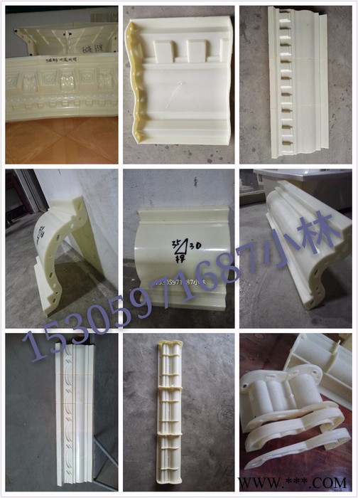 广东茂名**，欧式构件罗马柱模具，GRC水泥门头柱模具，塑料直径400室内外罗马柱模具批发。图3