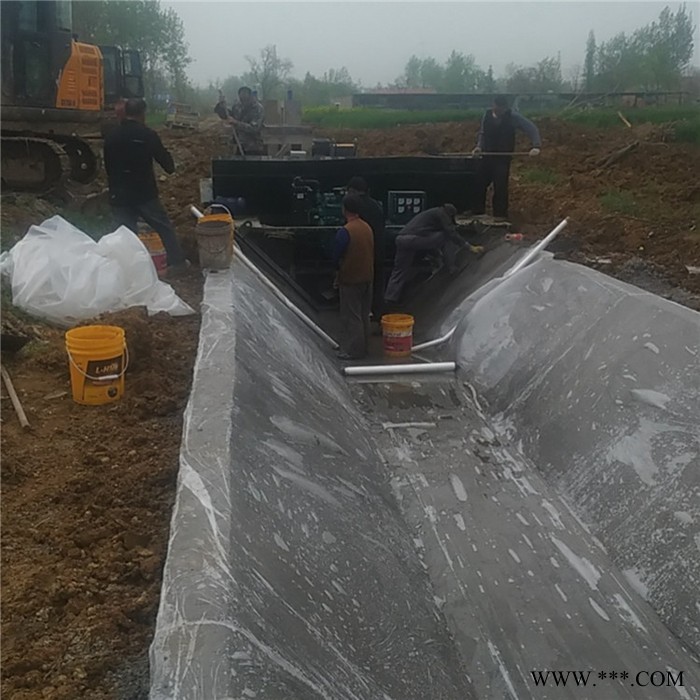 U型渠道自动成型机 排水沟模具 水泥砼现浇U型渠道衬砌机图2