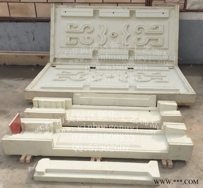 新华工艺多种水泥仿木护栏 栈道水泥栏杆模具  水泥仿木纹护栏模具 水泥仿木纹悬崖护栏模具图4