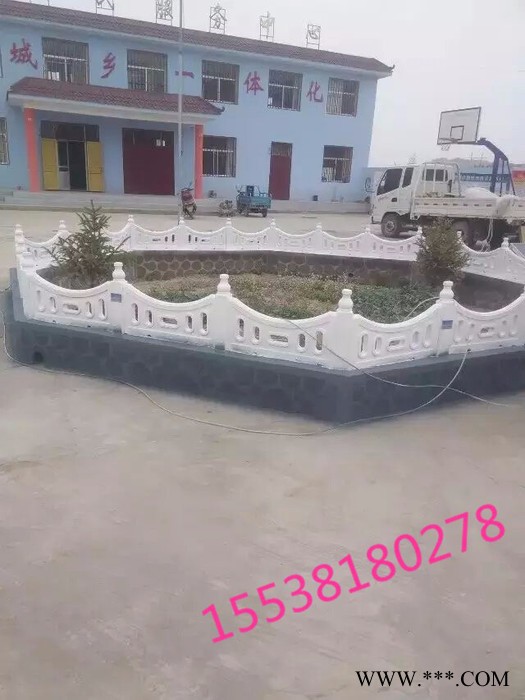 天艺水泥草坪护栏模具 大理石草坪护栏模具大理石草坪护栏模具，草坪围栏模具，园林绿化草坪模具及产品图4