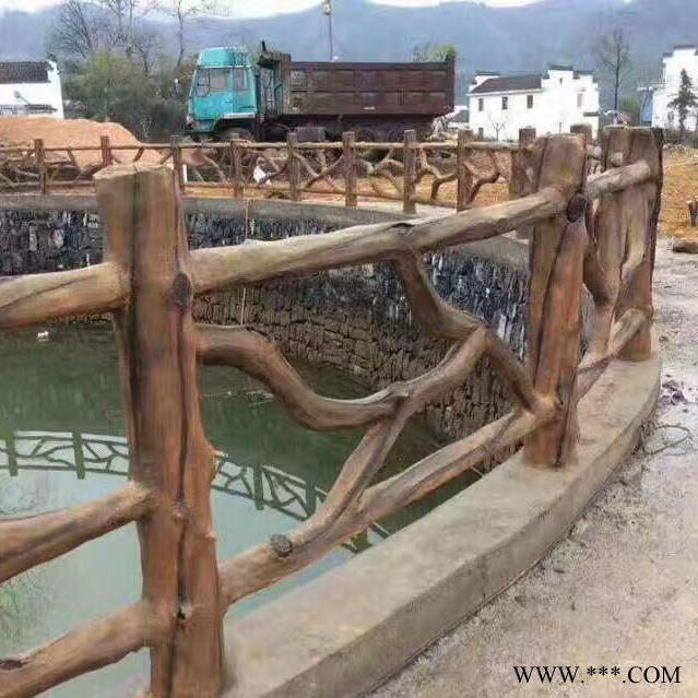 宜昌千艺石业 水泥仿木栏杆模具_水泥护栏_批发品牌商图4