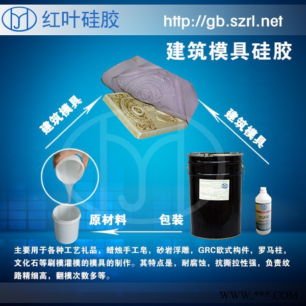 厂家供应砂岩罗马柱、仿玉罗马柱、玻璃钢罗马柱专用模具矽胶图2