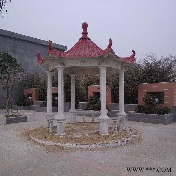 郑州天艺厂家供应3.95m凉亭，仿古亭子，园亭，六角凉亭玻璃钢模具图3