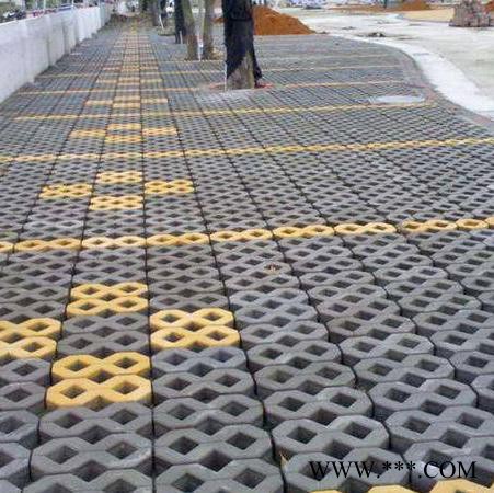 单8字草坪植草砖模具彩色地砖模具水泥混凝土塑料花砖格铺路模具 市政模具图3