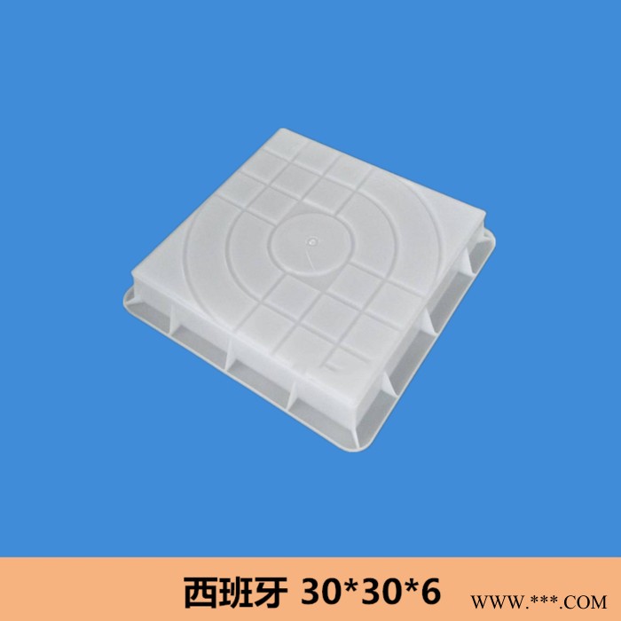 嘉兴志华**人行道水泥彩砖模具 西班牙彩砖塑料模具植草砖地砖花砖条纹砖 防滑型模具图3