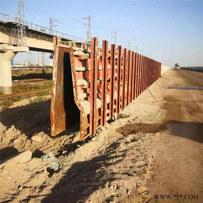 红桥机械 桥梁AB墙护栏模板模具 水泥防撞墙护栏钢模板图2