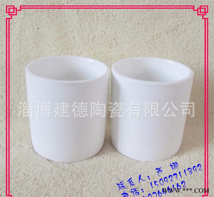 白色直身慕斯杯 陶瓷杯 布丁杯 烘焙模具 小白杯广告礼品定制LOGO图2