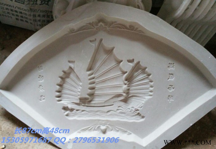 直销一帆风顺玻璃钢山花模具罗马柱模具图3