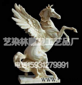 供应玻璃钢动物雕塑  园林雕塑 铜雕【唐马 飞马】玻璃钢模具图2