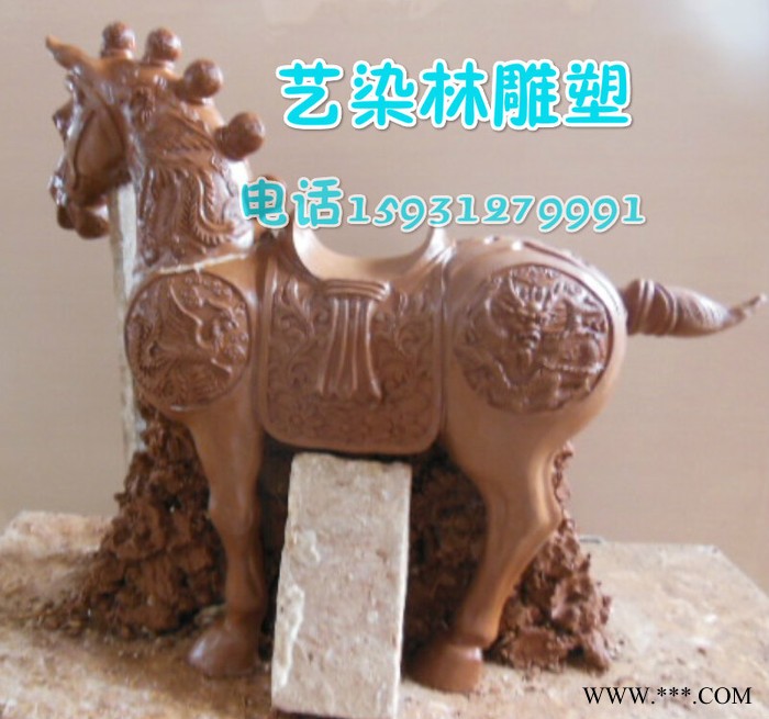 供应玻璃钢动物雕塑  园林雕塑 铜雕【唐马 飞马】玻璃钢模具图3