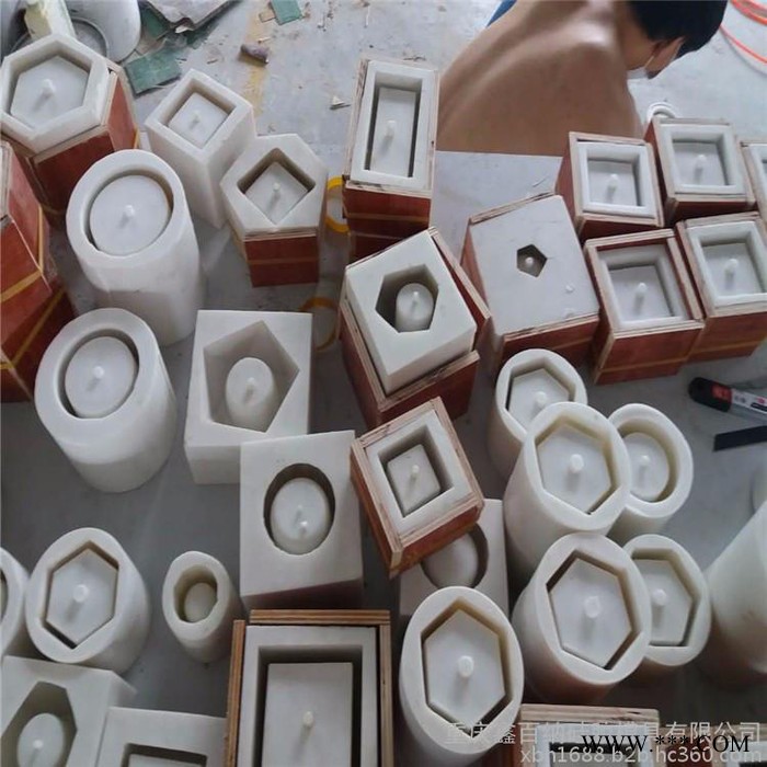 鑫百纳 水泥花盆硅胶模具多肉水泥镁泥花盆硅胶玻璃钢模具图5